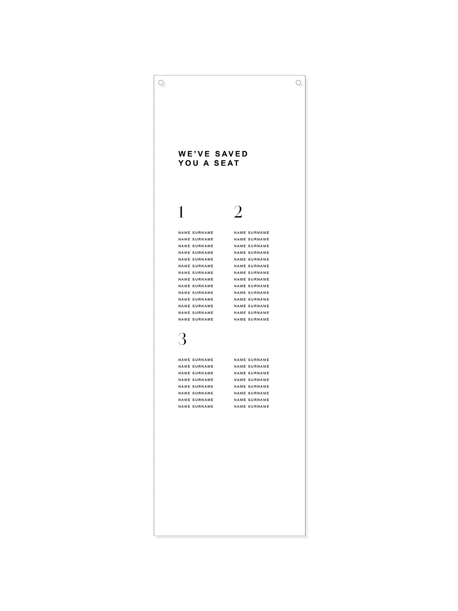 York Fabric Seating Chart