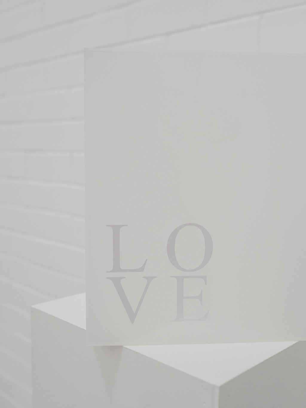 Frost Acrylic Wishing Well – White