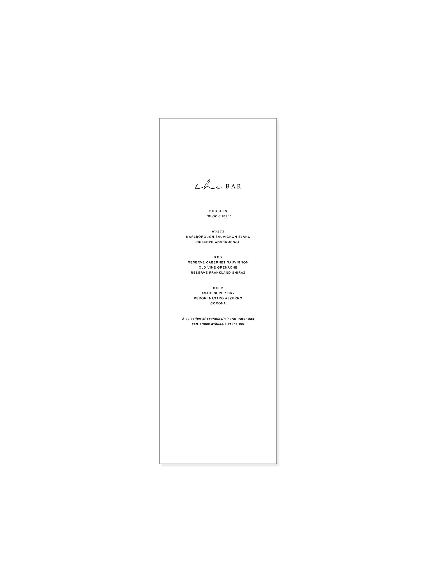 Monogram Fabric Bar Sign