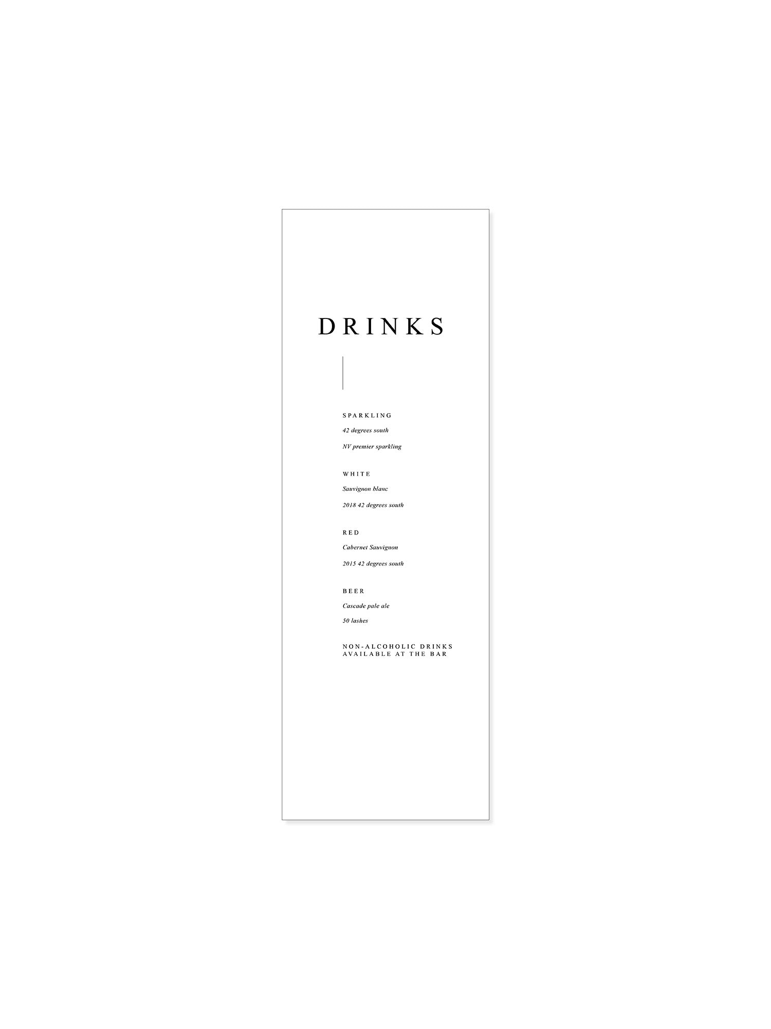 Roman Fabric Bar Sign